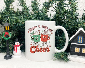Tazza di tazza da caffè allegra di Natale, tazza da caffè per le vacanze, tazza di allegria natalizia, regalo per il collega
