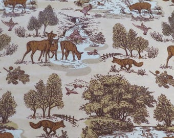 Deer fabric, super snuggle fabric, beautiful fabric, blanket fabric, hunting fabric, deer foxy fabric