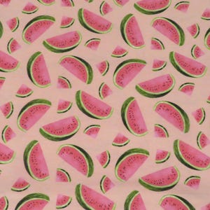 Watermelon snuggle fabric, flannel fabric, beautiful fruit fabric