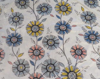 Flowers minky fabric, super soft fabric, beautiful flower fabric