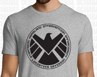 SHIELD Agenten von Schild Avengers Comic-Buch Helden Logo Herren Tshirt