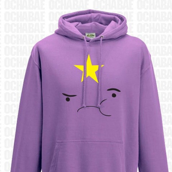 Lumpy Space Princess Adventure Time character face Anime Hoodie