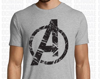 Avengers comic book heros logo Men's Tshirt