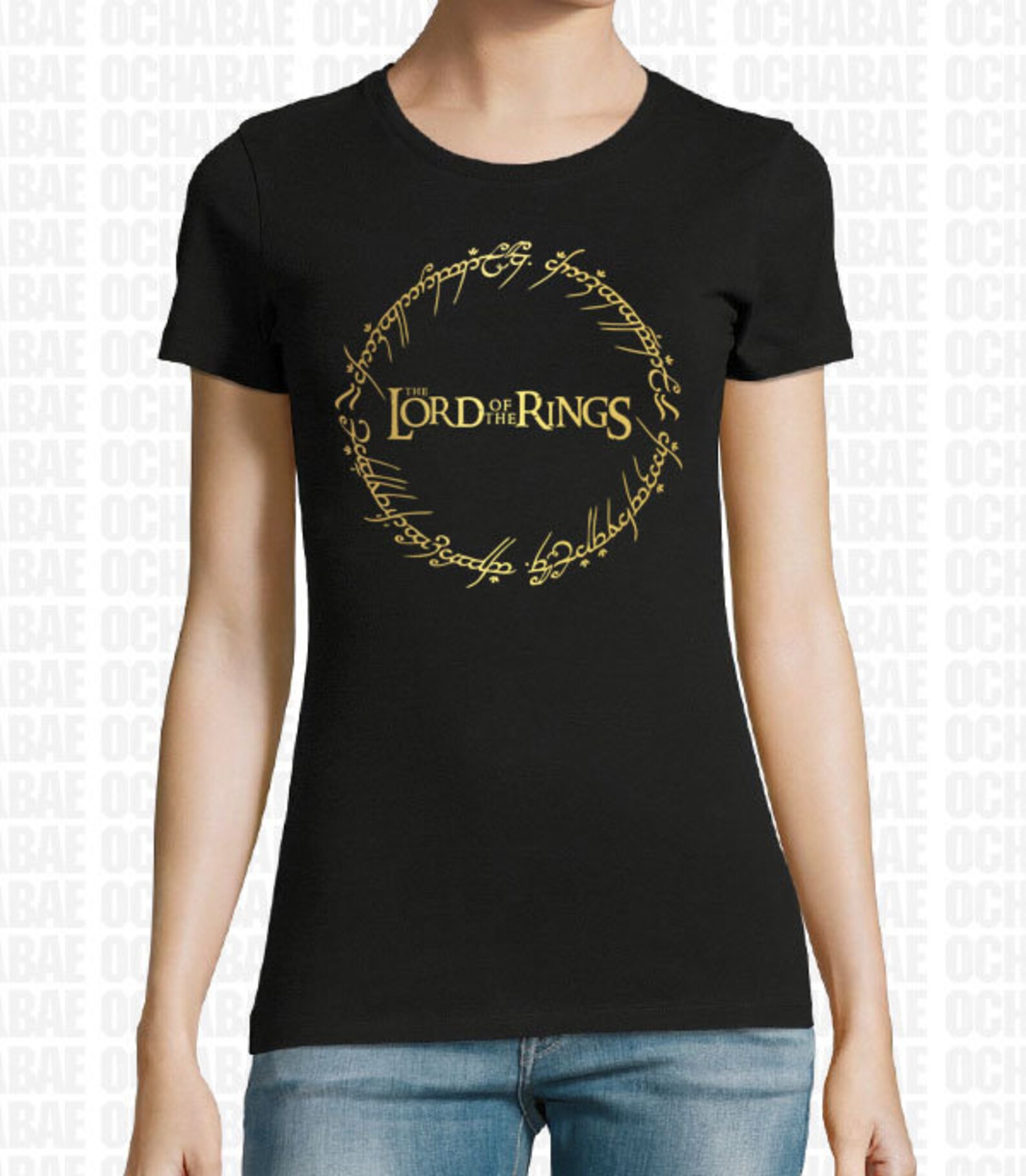 Herr der Ringe ein Ring und Logo Damen Tshirt Etsy.de