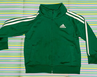 green adidas track jacket mens