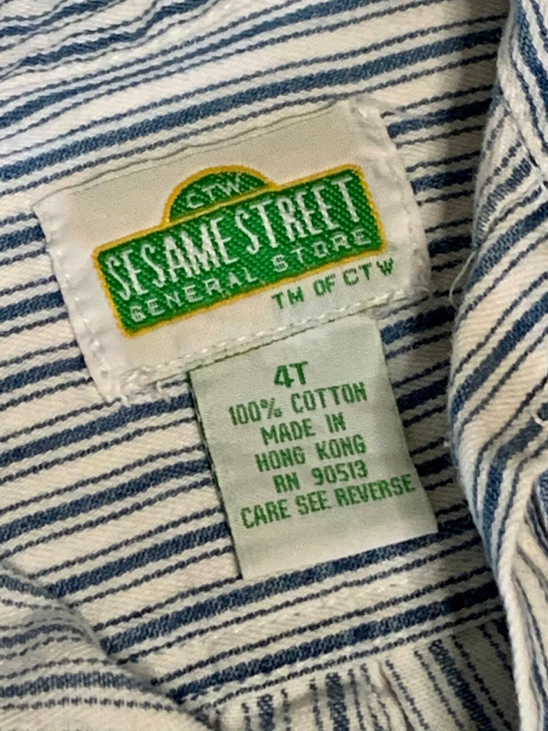 Kids vintage Sesame Street button up