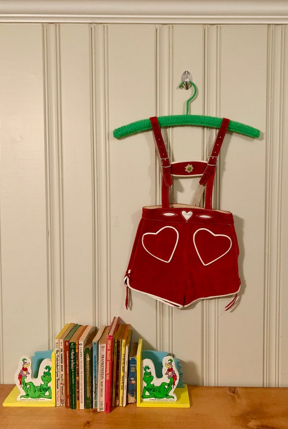 children's vintage heart romper