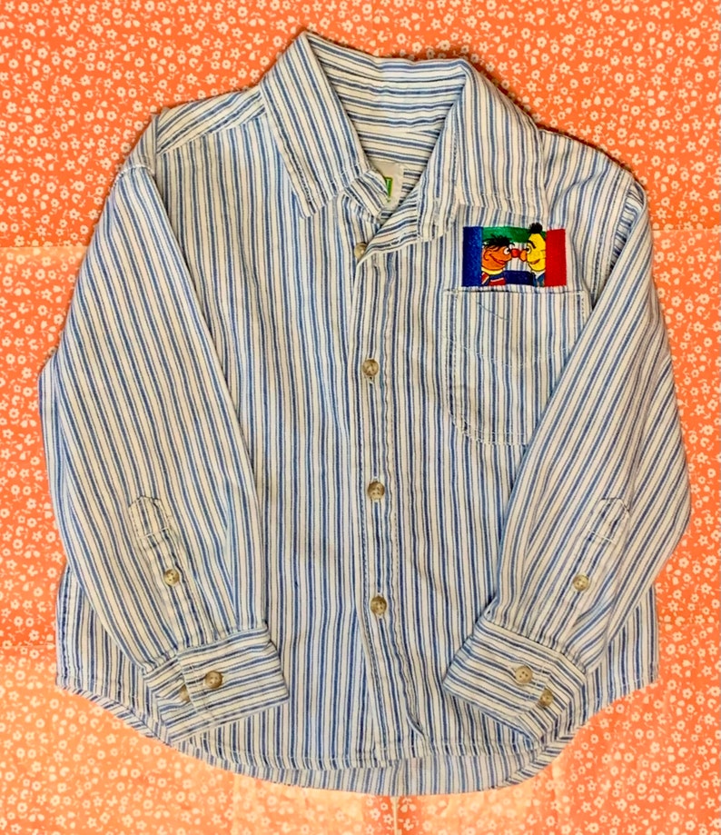 Kids vintage Sesame Street button up