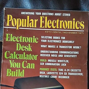 1971 Popular Electronics Magazine - November to December - original physical magazines