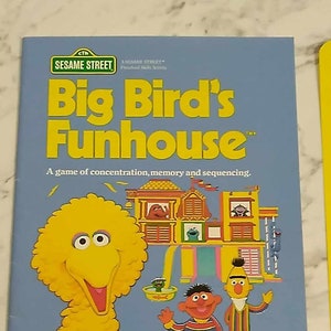 Game Manual for Big Bird&#39;s Funhouse for the Commodore 64