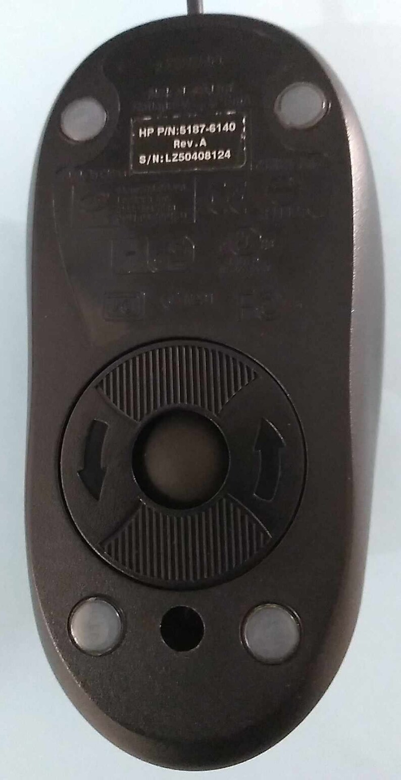 PS2 Ball Mouse - 2 Buttons and Scroller - Branded Compaq - Manufactured ...