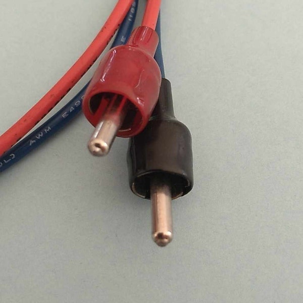 Vintage RCA jack and cable (2-pack) for restoration project