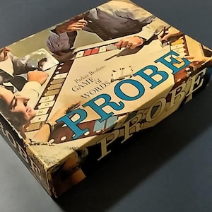 Juego de cartas vintage Probe - Juego de mesa de palabras - 1964