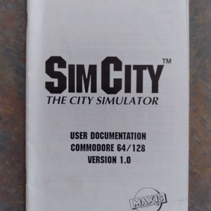 Spielanleitung für SimCity, Der Stadt-Simulator (C64-C128-Version)