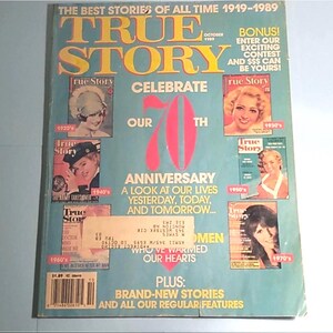 1989 True Story Magazine - October issue - original paper magazine