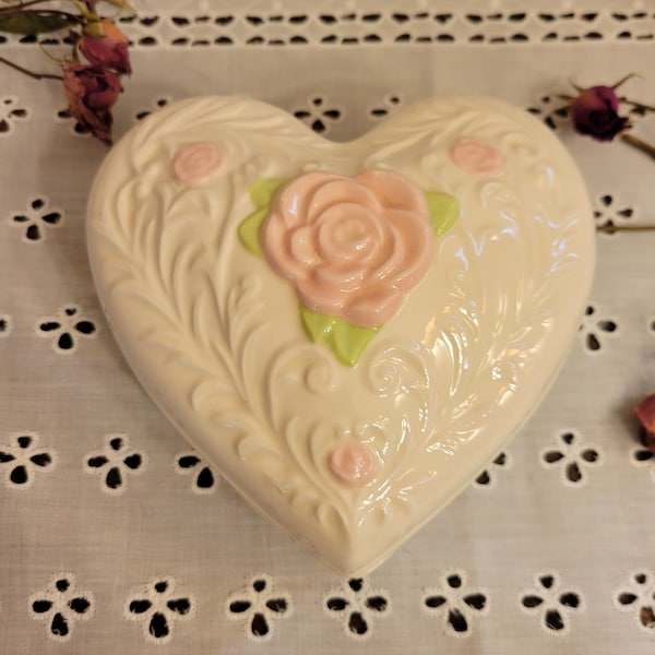 Floral Heart Box Etsy