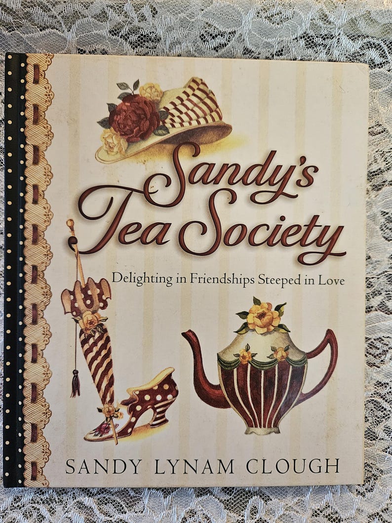 Vintage Book, Sandy's Tea Party, Sandy Lynam Clough, Friendships Seeped ...