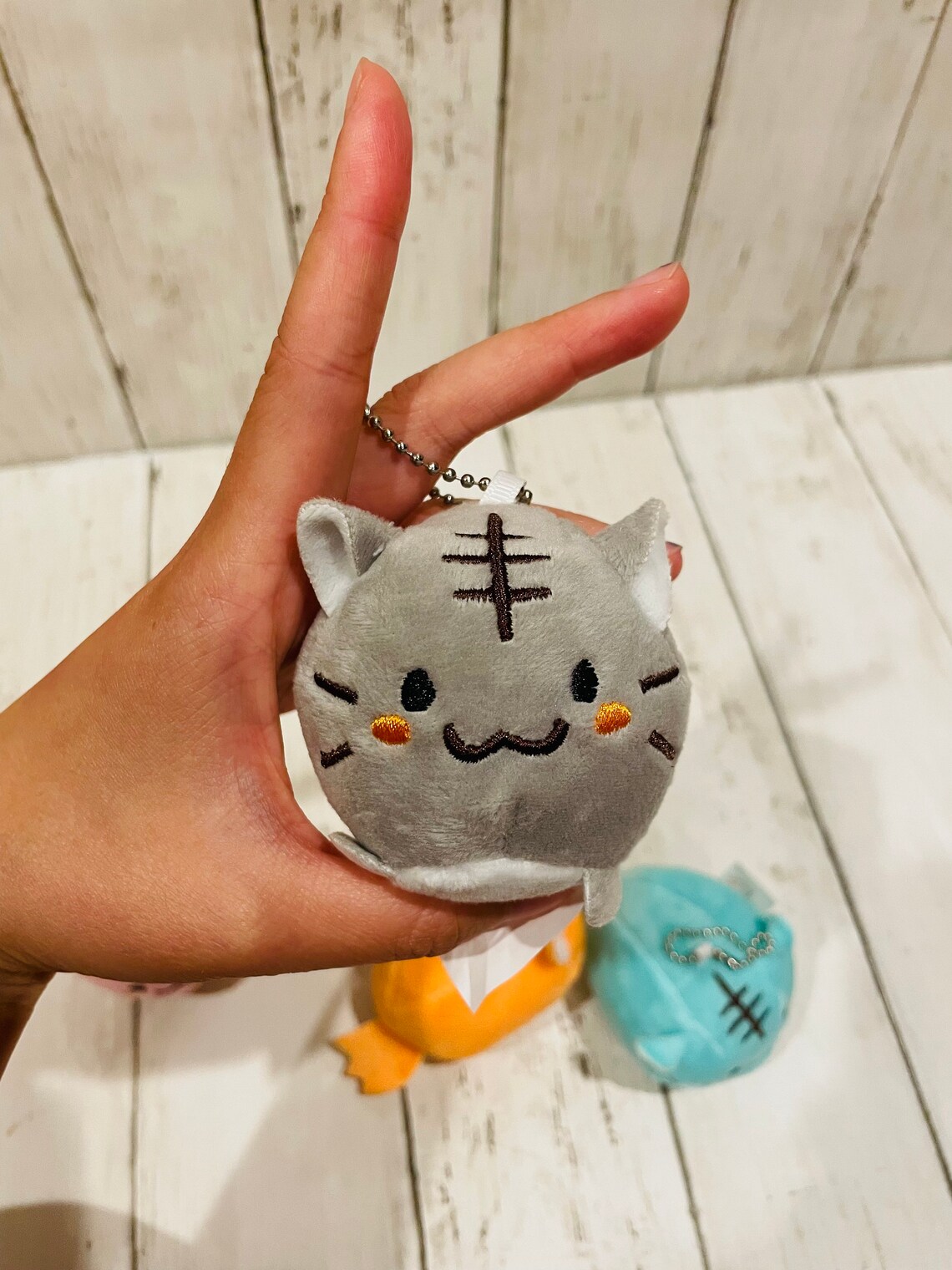 Kawaii Mini Cat Plushie Cute Mini Plush Kawaii Keychain Pink Etsy