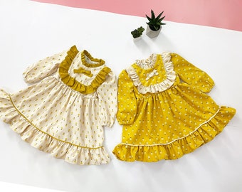 mustard yellow dress for baby girl