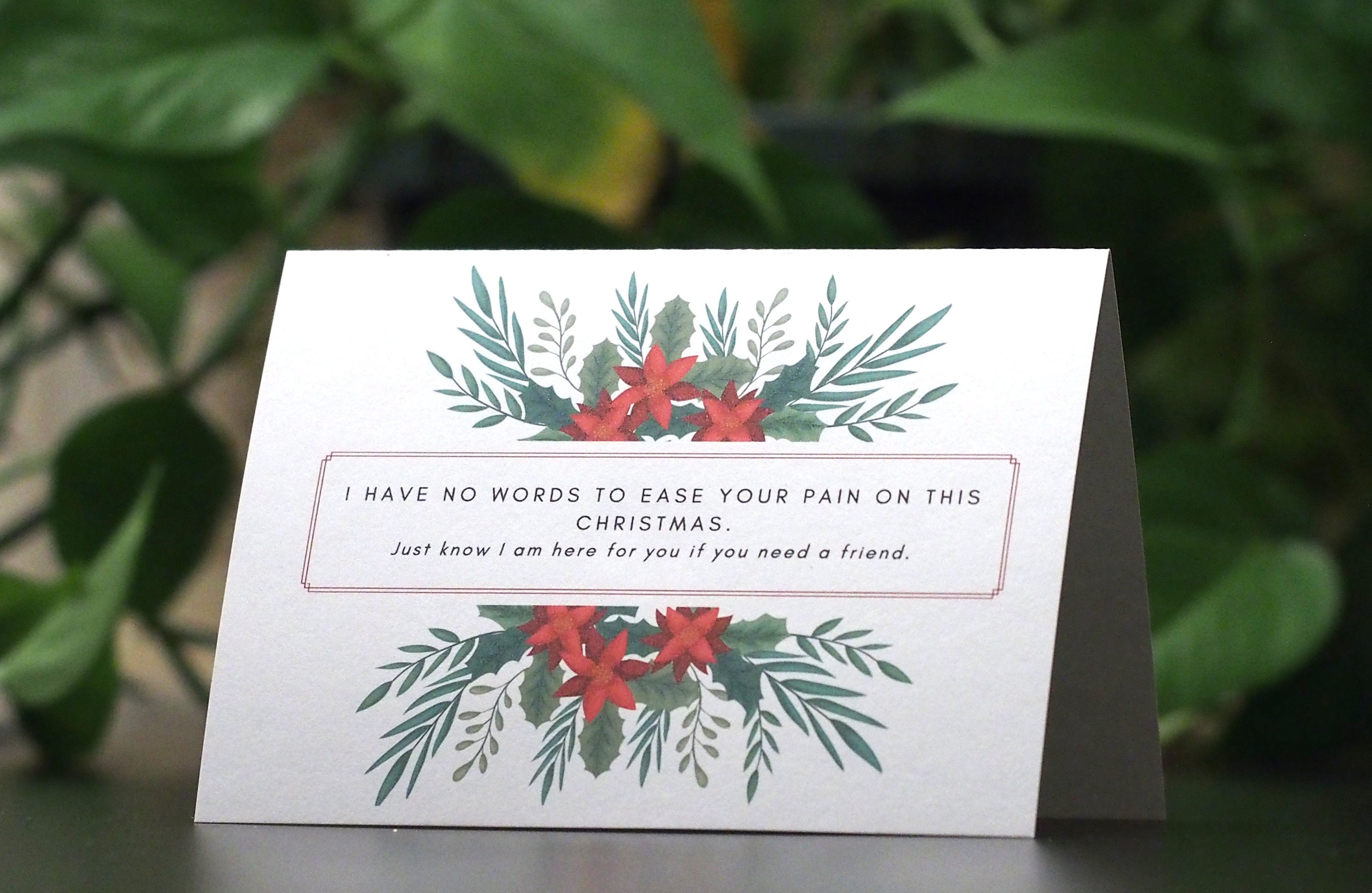 Christmas Card for Grieving Loved Ones - Etsy
