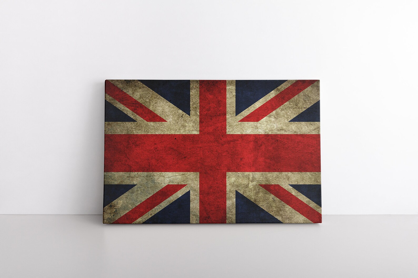 Grunge Dirty UK Flag Union Jack Canvas Print Framed Wall Art Etsy