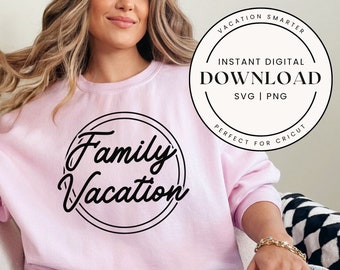 Family Vacation SVG | Summer Travel Shirt Design (Digital Download)