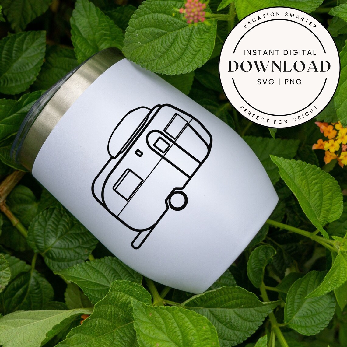 Camping RV SVG and PNG, Travel Trailer Svg, Camper Svg, Simple Rv ...