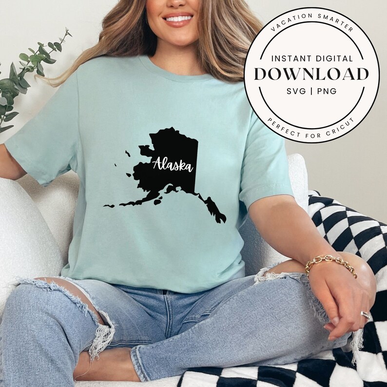 Alaska State SVG PNG | Alaska Silhouette Cut File | Cricut & Silhouette ...