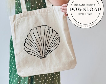 Seashell SVG, Beach Clipart, Coastal Design (Digital Download)