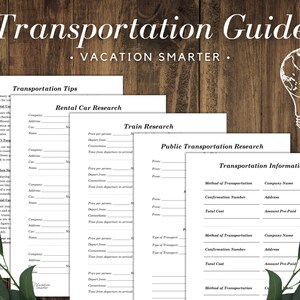 Travel Transportation Planner / Rental Car / Vacation Rental / Vacation ...