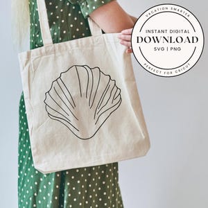 Seashell SVG for Cricut, Seashell PNG design, Beach clipart digital download, Coastal SVG file, Nautical clipart, Ocean theme digital art