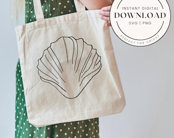Seashell SVG, Beach Clipart, Nautical Design (Digital Download)