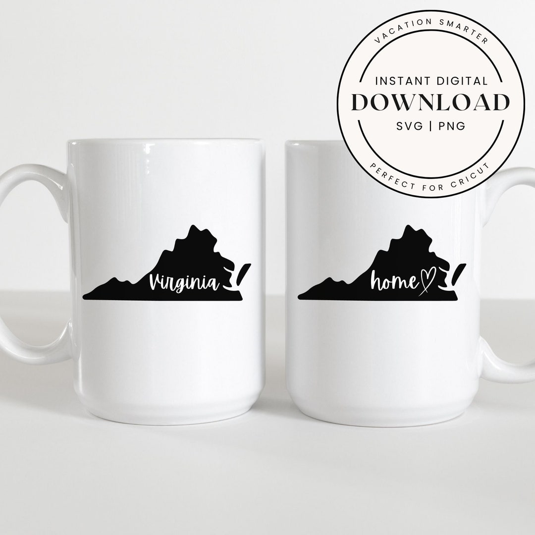 Virginia State Silhouette SVG | Cricut, Silhouette Cut File (digital ...