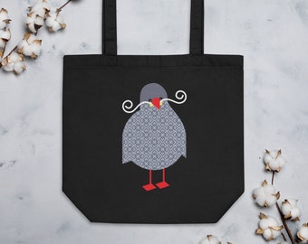 Inca Tern Bird Tote Bag: Organic Cotton Farmers Market Bag