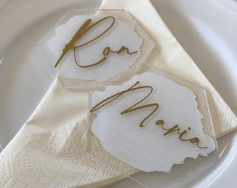 Acrylic Place Cards | Personalized | Wedding