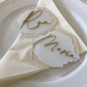 Acrylic Place Cards | Personalized | Wedding