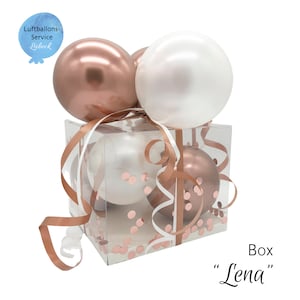 Valentins Ballon-Box Personalisiert, Geschenkbox, Geschenkverpackung, Luftballons, Verschiedene Farben