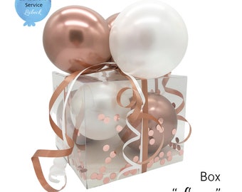 Valentins Ballon-Box Personalisiert, Geschenkbox, Geschenkverpackung, Luftballons, Verschiedene Farben