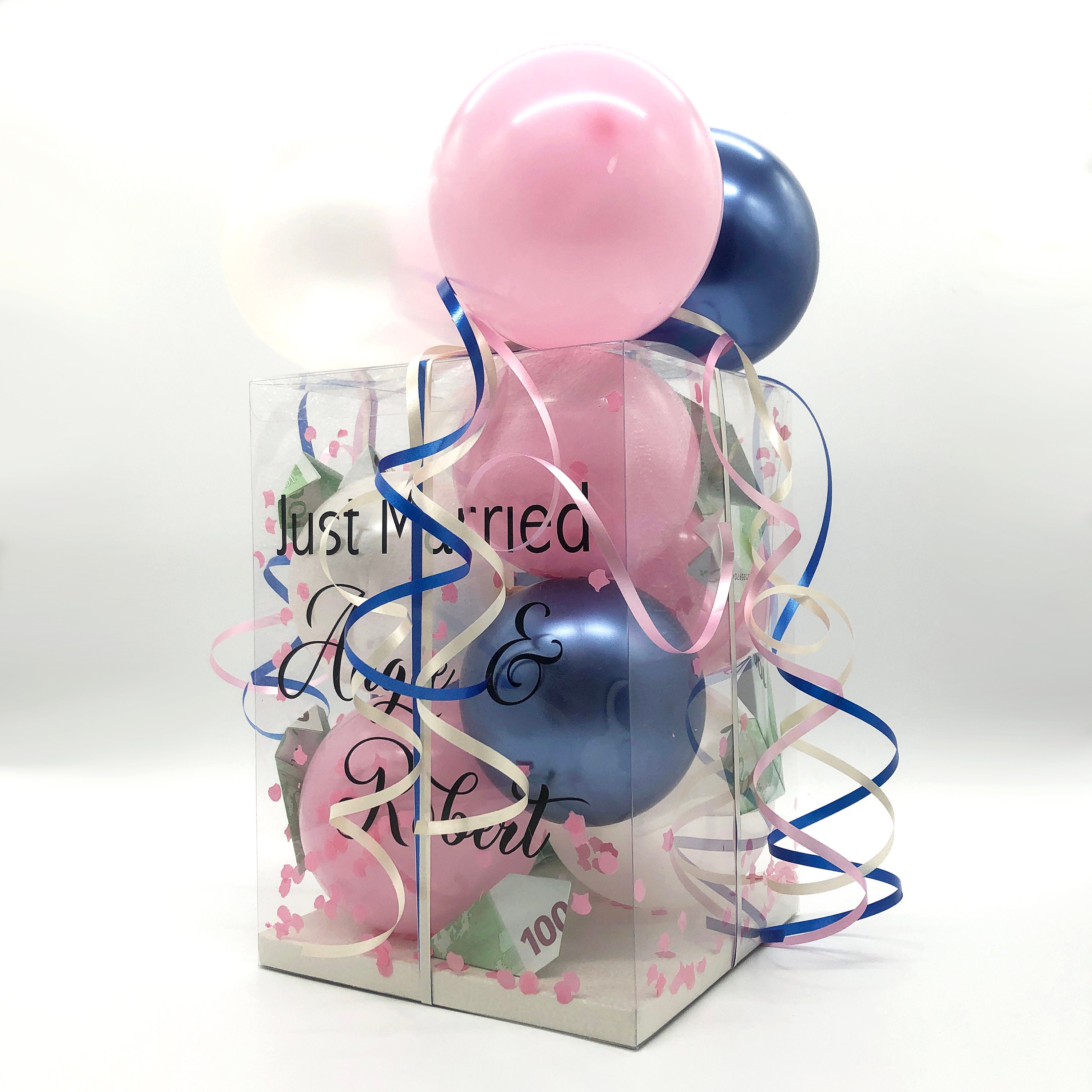 Personalisierte BallonBox Groß Geschenkbox 18 x 18 x 25 cm Etsy.de