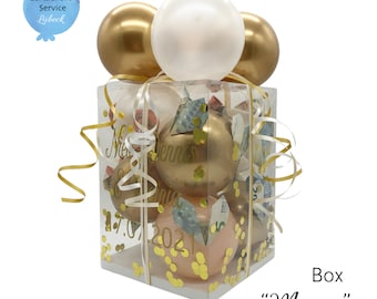 Personalized Balloon Box, Gift Box, Gift Wrapping, Balloons, Christmas Box, Christmas Gift