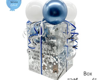 Personalized balloon box, gift box, gift wrapping, balloons
