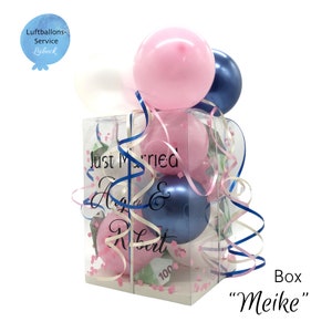 Personalisierte Ballon-Box Groß, Geschenkbox, Geschenkverpackung, Luftballons, verschiedene Größen