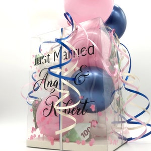 Personalized Balloon Box Large Gift Box 18x18x25cm Gift Wrapping Balloons