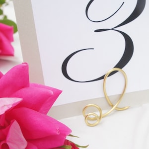 Gold Table Number Holders For Weddings, Parties 6pcs