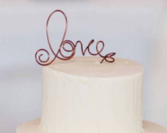 Bridal Shower and Wedding Decor Love Cake Topper