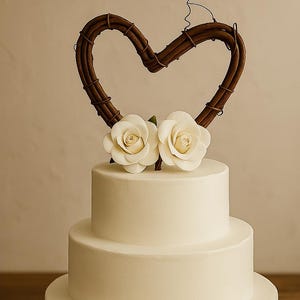 Einfache Zweig Cake Topper für rustikale Hochzeit, Baby Shower, Jubiläumsfeier