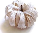 2pcs Burlap Pumpkin Mini Size For Rustic Fall Wedding or Home Decorating, Thanksgiving Dinner Table, Parties