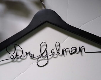 Doctoral Gown Hanger, Personalized Gift New MD, PhD Grad, DNP, DPT, Custom Dr Name Coat Hanger