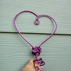 Purple Christmas Tree Topper Heart