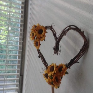 Rustic Decor Cake Topper Sunflowers